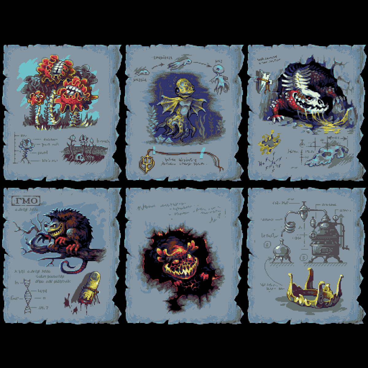 yg_fool's tweet photo. Another cool collab project  from the past.
Micronomicon, gameartcollab. #pixelart https://t.co/19xOs0fgEc