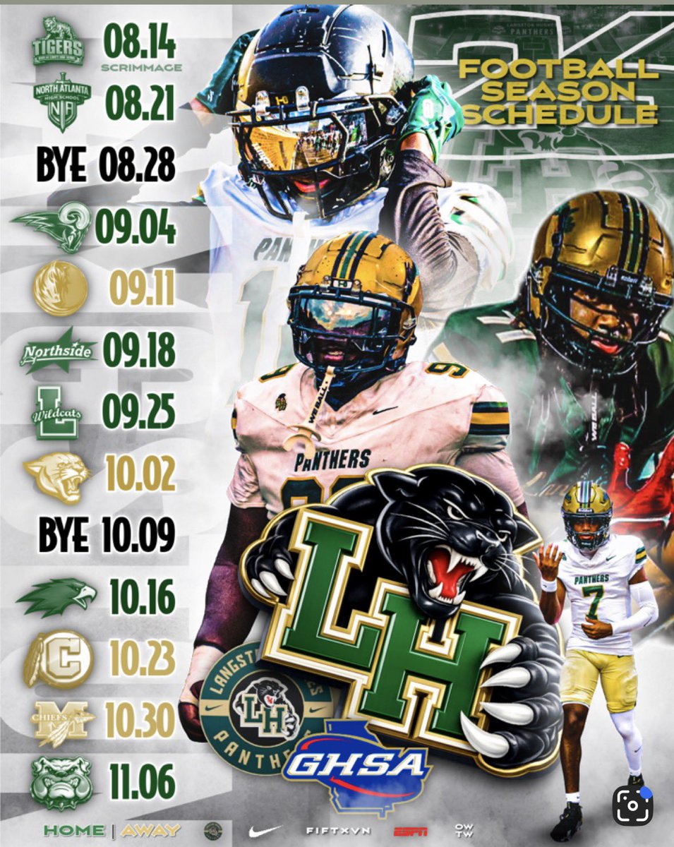 ZyanAllison2029's tweet photo. Schedule for the season. #onehughes https://t.co/v7hJtQdcj1