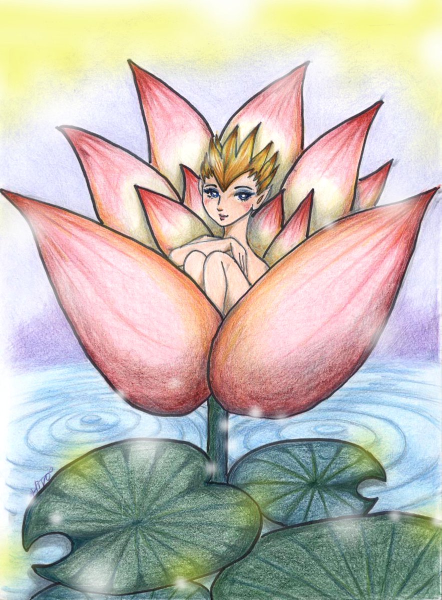 orihpon's tweet photo. 只今17℃ ☔️静かに雨が降っています

2026woman5-1　Flower Lotus
 加工です 

#絵描きさんとつながりたい #アナログ絵描きさんと繋がりたい #イラスト好きさんと繋がりたい #イラスト #芸術同盟 #手描き #illustration #花 #flower #Lotus https://t.co/jlDrOZD5dw
