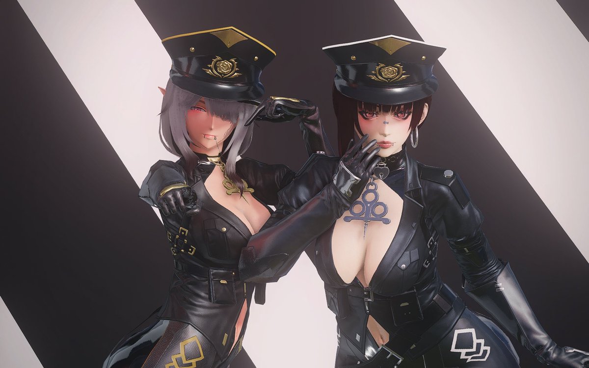 Shuna_Marlucia's tweet photo. POV: you get pulled over by two dangerous cops. Wyd? 🚨🚔

#PSO2NGS https://t.co/zoTaHQhq9W