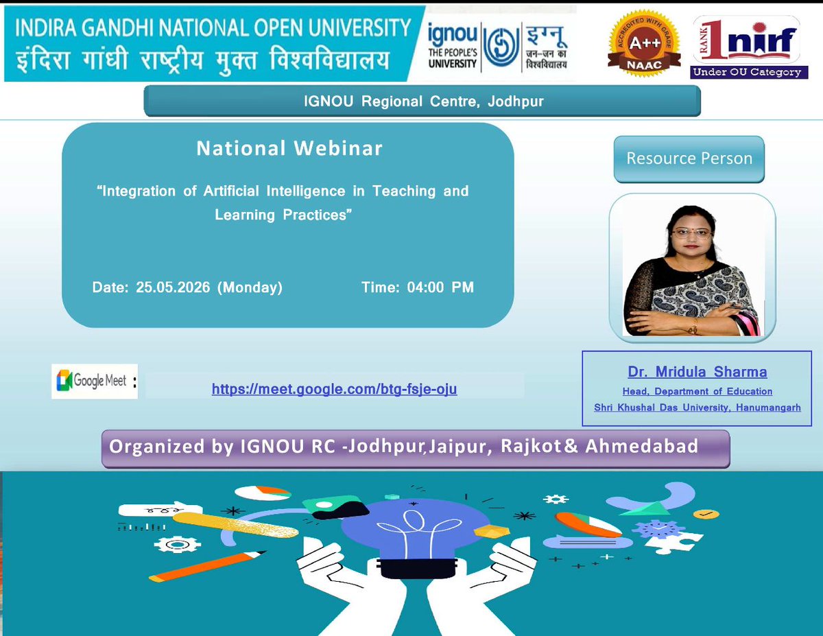 IGNOU Regional Centre Rajkot tweet media
