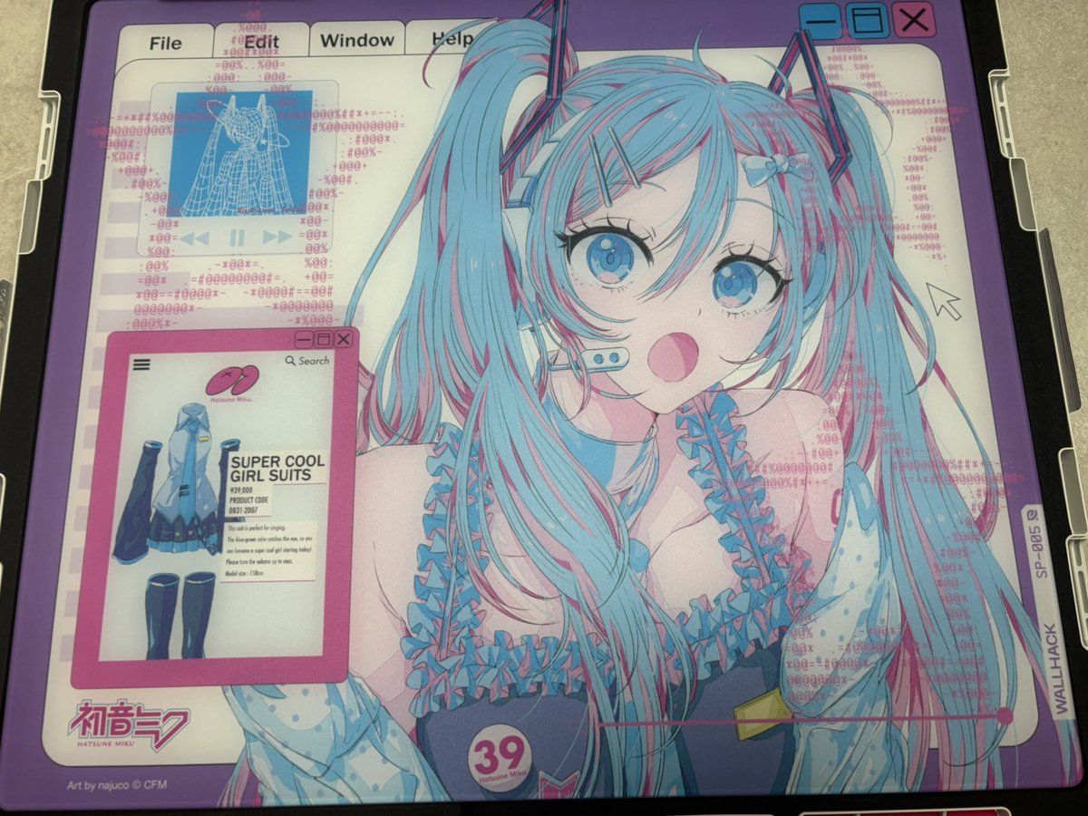 WALLHACK 初音ミク × WALLHACK 公式コラボレーションモデル！！！ 今回