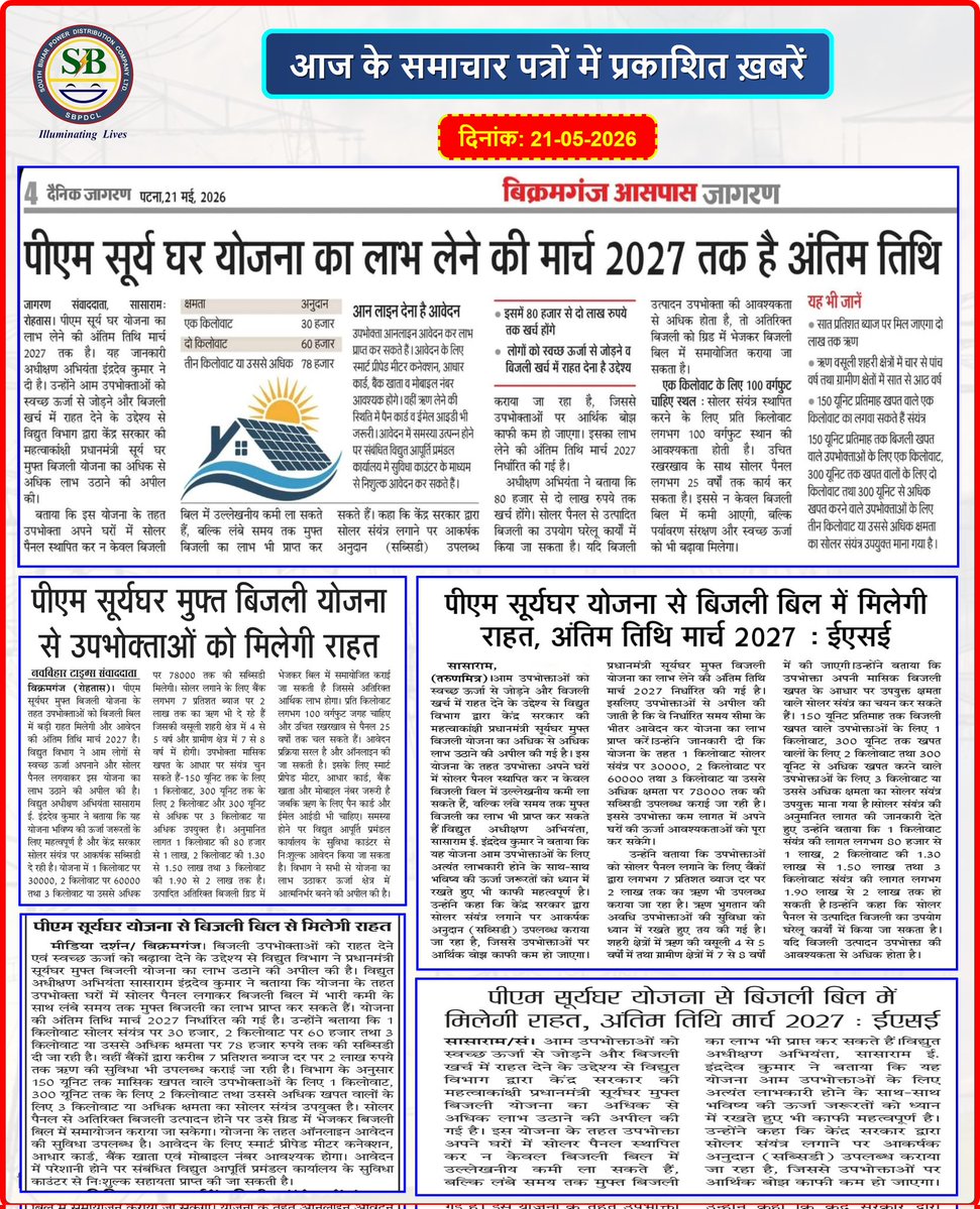 Electric Supply Division, Sasaram tweet media