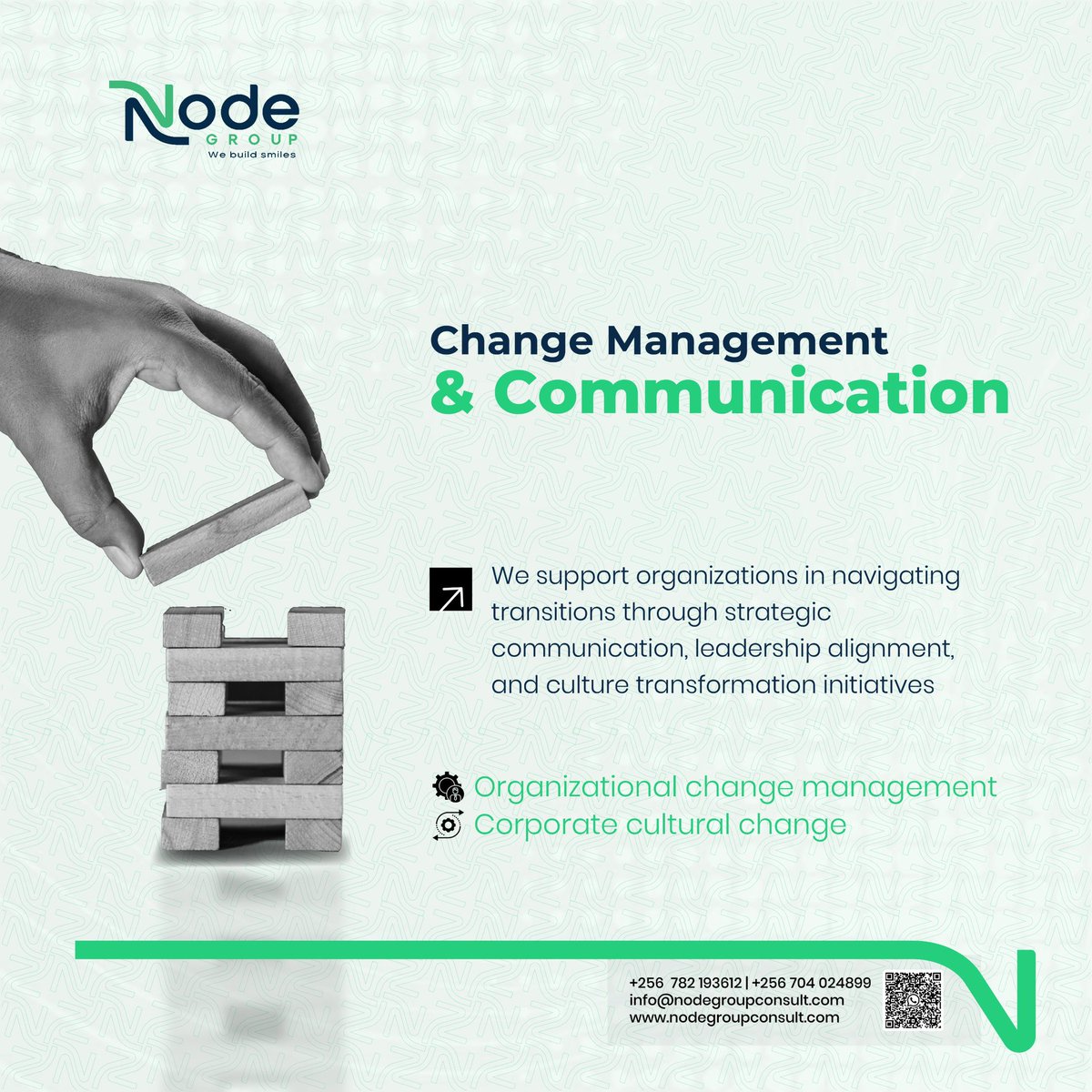 Node_Group's tweet photo. The success of any corporate transition relies on one thing: your people. Node Group offers expert organizational change management to align your leadership, transform your culture, and keep your teams moving forward together.
📩 Email us: info@nodegroupconsultant.com

#NodeAt10 https://t.co/pEkrU3HMCd