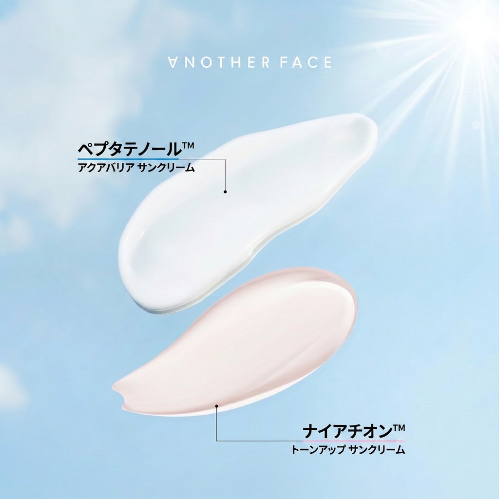 ANOTHERFACE_JP's tweet photo. 💙 ペプタテノール アクアバリア サンクリーム

しっとり、透明に。
エッセンスのようなみずみずしさで、肌を包み込むデイリーUVケア。
スキンケアのように軽やかで、ベタつかない紫外線対策。

💙 ナイアシオン ルミナス トーンアップ サンクリーム

明るく、自然に。
肌になじむように広がる、ナチュラルなトーンアップ効果。

ファンデなしでも整った肌印象へ。素肌がきれいに見えるデイリー下地。

✨ さらにお得な価格で！
5月27日スタートのメガ割でぜひお試しください。
今だけの特別価格で、幸せなビューティーをお楽しみください。

📅 5月27日~6月10日まで! 

#Qoo10 #メガ割 #韓国ビューティー #AnotherFace