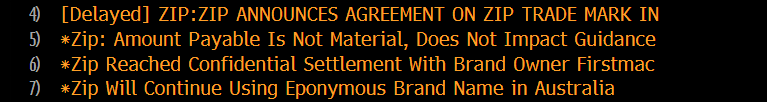 someanalyst_'s tweet photo. "Amount payable under this settlement is not material to the group" != NPV of settlement  immaterial. 

So are we to take this to mean no recurring or royalty component, just an immaterial lump sum? 
Keeping the brand is great, but what dross this disclosure is.  $ZIP $ZIP.ax https://t.co/b1X5rKBVd3