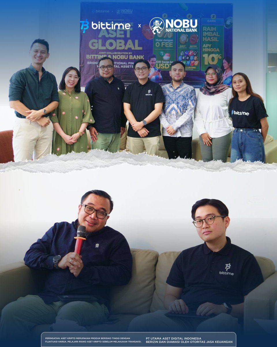 bittimexchange's tweet photo. 10 Menit dari IDR ke Aset Global, seperti Jarak dari Bank Nobu ke Kantor Bittime๐
Bittime resmi menggandeng @Nobu_bank untuk menghadirkan pengalaman deposit yang lebih mudah! https://t.co/zY0b9uyuTZ