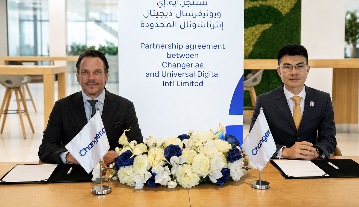Changer_ae's tweet photo. https://t.co/ST2wfgqkRS has signed a strategic collaboration with USDU to support regulated USD-denominated digital asset settlement infrastructure within ADGM’s FSRA-regulated ecosystem.

Through this collaboration, eligible clients can access USDU on the Changer app to support compliant digital asset liquidity and settlement activity.

#Changer #USDU #DigitalAssets #ADGM #FSRA #Blockchain #Fintech #UAE