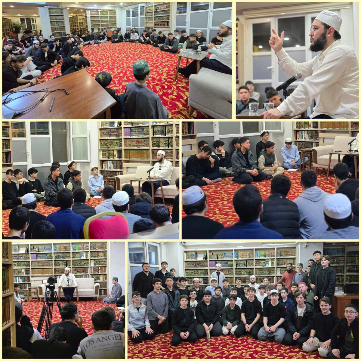 kulliyatokul's tweet photo. Bu hafta sahabe derslerinde Mahmut Sami Gülcü hocamızın anlatımıyla Ümmet'in Emini Ebû Ubeyde b. Cerrah’ın hayatını işleyerek onun teslimiyetini, fedakârlığını ve örnek ahlâkını konuştuk...
#sohbet #sahabe #islam #keşfetteyim #etkinlik https://t.co/NIUyJpLbXA