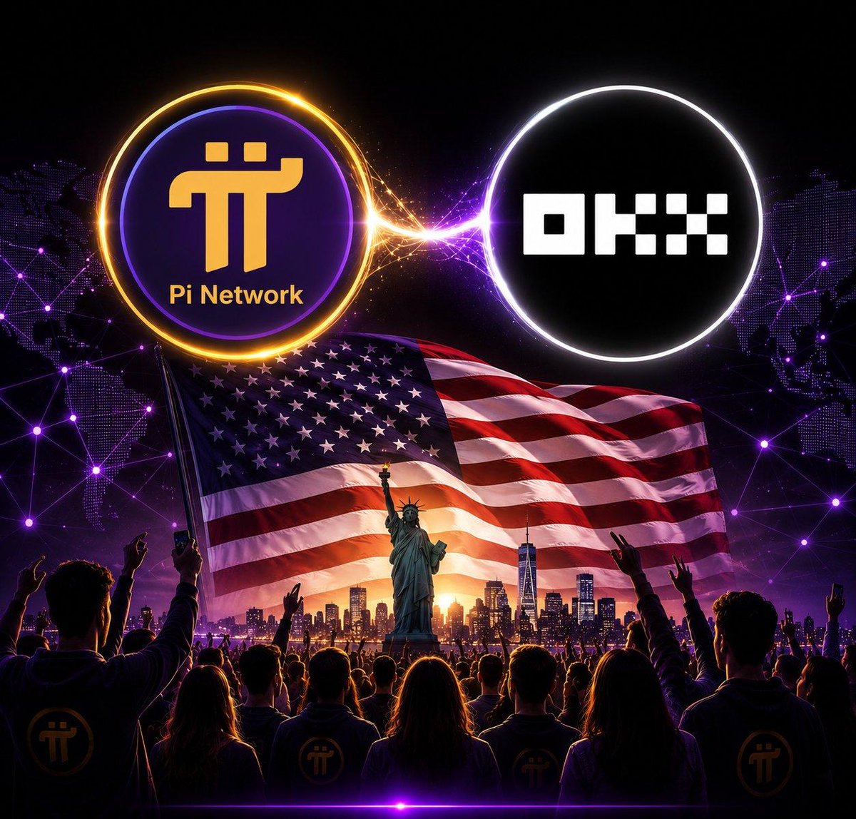 sundaypeter8110's tweet photo. For the first time, OKX has made Pi available to millions of people in the US through its platform, adding another access point to the Pi ecosystem for US users.

Pi continues to expand its global network of Pioneers and partners, and strengthen ecosystem participation, utility, and real user adoption across the world.