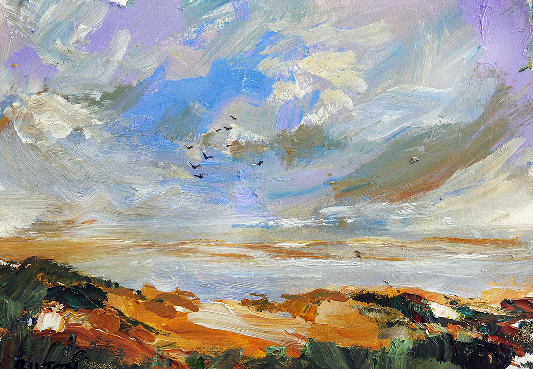 ChrisBilton3's tweet photo. #GibraltarPoint #nationalnaturereserve #coast #Lincolnshire #England. #LincolnshireCountyCouncil #EastLindseyDistrictCouncil #paintingoutside #pleinairpainting #directobservation #landscapepainting #biltonart #opencountry #clouds #allaprima #clarifiedimpressionism https://t.co/dJYMZLVJFr