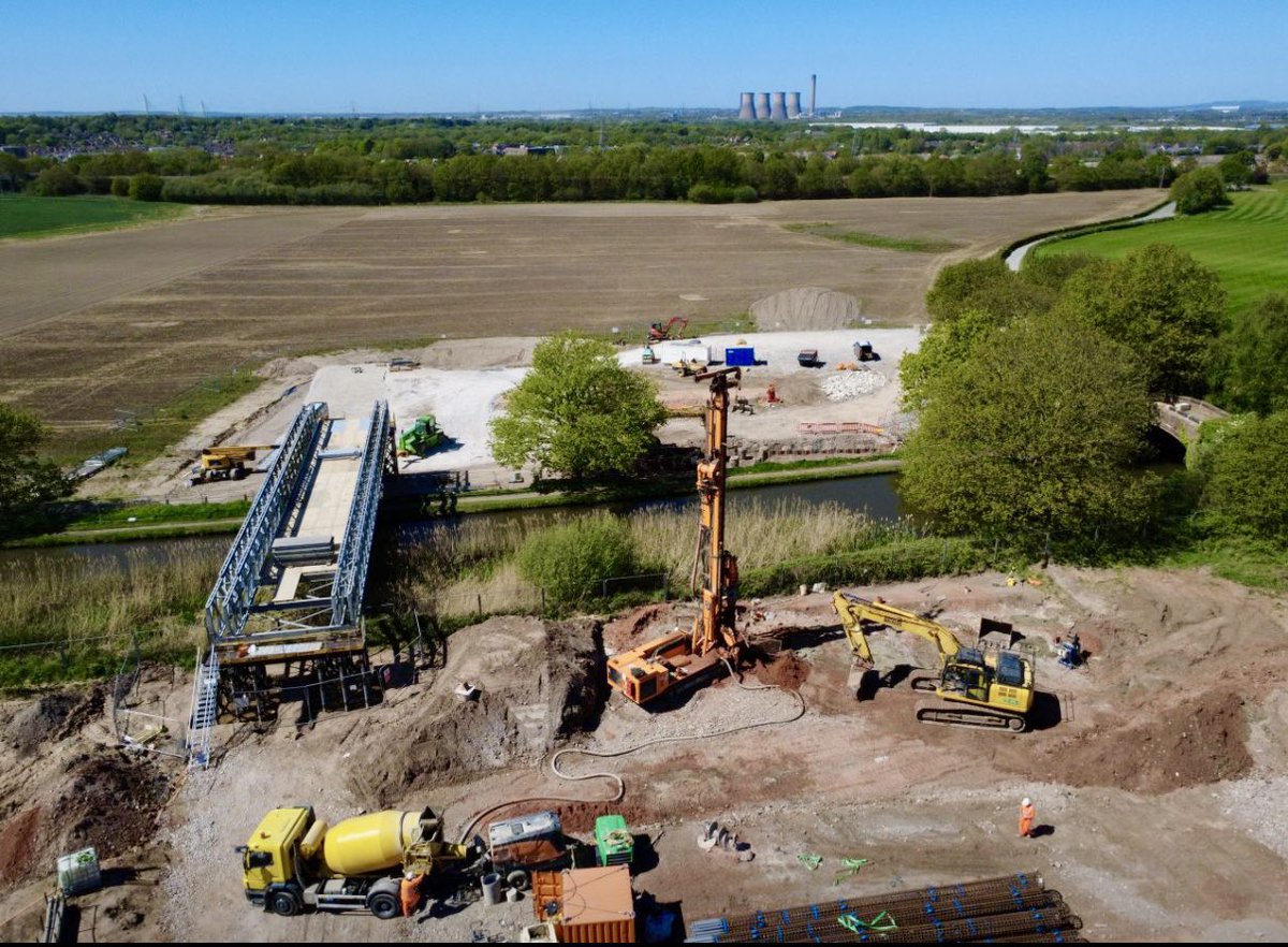 BridgesBeaver's tweet photo. Innovative engineering at Daresbury.

We successfully completed the installation of a 34m modular panel bridge at Daresbury for our client, Redrow, marking a critical milestone in their site development programme.

In a UK first, our team repurposed and utilised screw piles to found the structure, with stems rising more than 5m above ground level. This strategic decision eliminated the need for additional trestling, significantly streamlining the temporary build.

Project Highlights:

🚧  Capacity: Engineered to carry 70-tonne piling rigs over a Peel Ports Canal.

👷  Scope: We acted as Principal Contractor within our own CDM area.

🚚  Full Delivery: Following the bridge installation, we are now completing the sheet-piled retaining structure and stone access ramp.

By integrating specialist lifting, bespoke fabrication, and ground engineering, we are proud to have provided a seamless, heavy-duty link that keeps the Daresbury project moving at pace.

"Those who say it cannot be done, should not interrupt those doing it.’