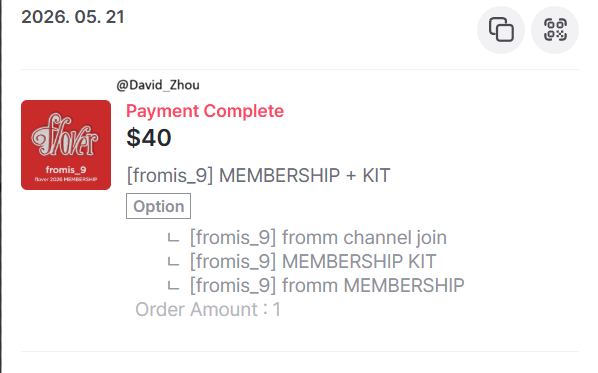 David_Zhou's tweet photo. I'm excited for another great year for Fromis_9 and what a better way to show my support than to get another membership.
Last year was pretty great and have a lot of expectations for them to go to another countries
#플로버_올해도함께해줄래 https://t.co/4GbPwktxLS