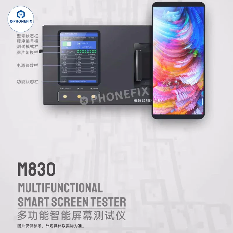 phonefix2454's tweet photo. YCX M830 M8 phone screen tester works stably and tests screen functions fast. It fits iPhone, Samsung, Huawei and all Android phones for easy repair detection. 

#phonefix #diyfixtool #diyphone  #screentester #displaytest #iphonerepair #samsungfix #phonetool #screencheck https://t.co/1zjB9IqCfu