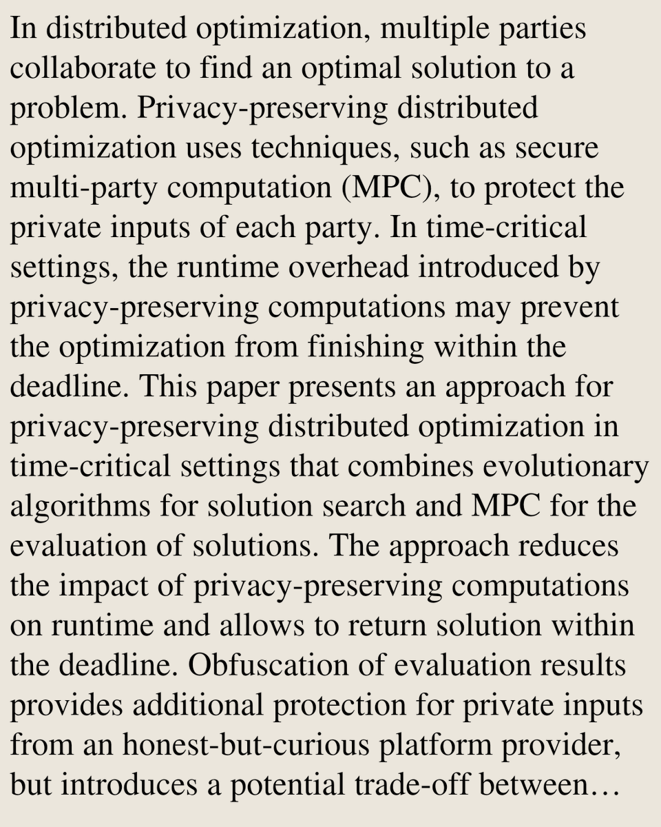 Neural and Evolutionary Computing Papers tweet media