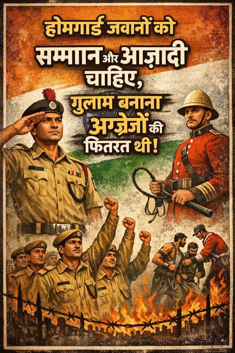 rajchodhry567's tweet photo. होमगार्ड्स की मांग पूरी करो
देश आजाद-अंग्रेजों के नियम लागू क्यो 
79 साल से #निष्कामसेवा और #स्वयंसेवक जैसे शब्द अब खाकी के नियमों में बदलाव जरूरी
पत्र ध्यानाकर्षित 👇
#होमगार्ड्स_एक्ट_मे_संशोधन_करें
@narendramodi
@AmitShah
@rashtrapatibhvn
@HMOIndia
@BJP4India
@Aamitabh2 https://t.co/IFpRZCYcE1