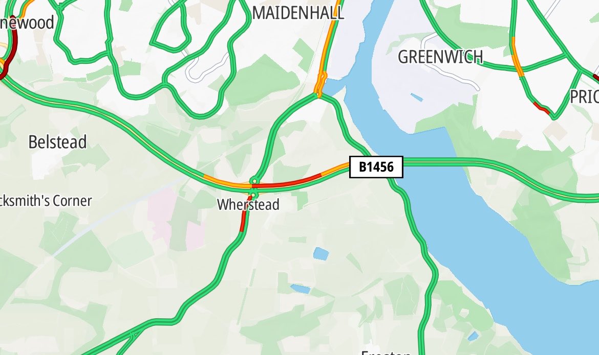 A13, A14 and A12 TRAFFIC tweet media
