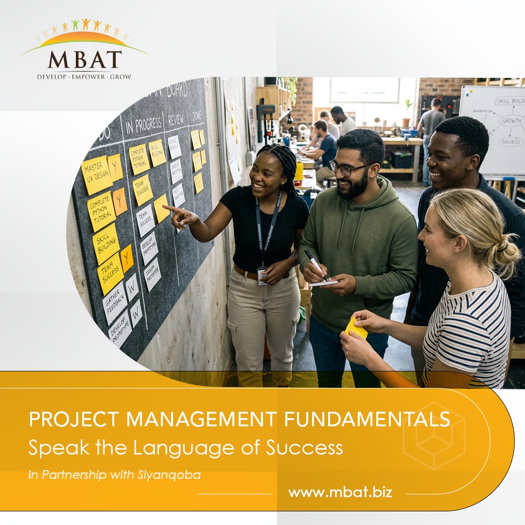 MBATLD's tweet photo. Are your teams ready to manage technical &amp; business projects with greater rigour? The accredited PM Fundamentals programme offers the structured training required to improve project outcomes. https://t.co/83yyoaSD9Z
#ProjectManagement #CorporateTraining #PMFundamentals #Siyanqoba https://t.co/EdJ6TdAFpl