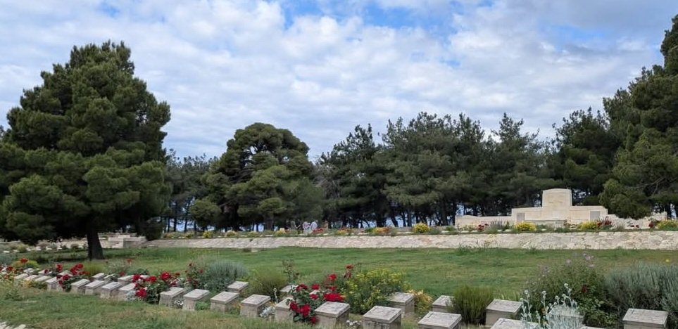 PeterHart1915's tweet photo. Twelve Tree copse. First stop of the day to reflect before Gully Ravine. #Gallipoli1915 #phbt https://t.co/UXN7prRhhm