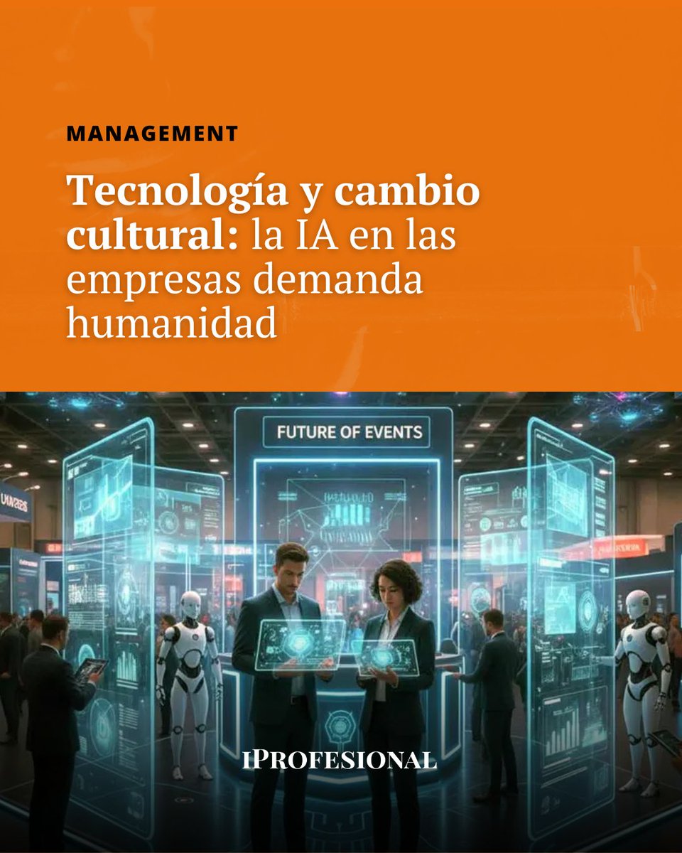 iProfesional's tweet photo. 🤖 La #IA no es solo tecnología: es cambio cultural.
Sin valores, ética y coherencia, no hay “eficiencia” que aguante.

Columna de @fernandotroilo en iProfesional 👉 https://t.co/qcNIGjLGVO https://t.co/LSUQoth2ft