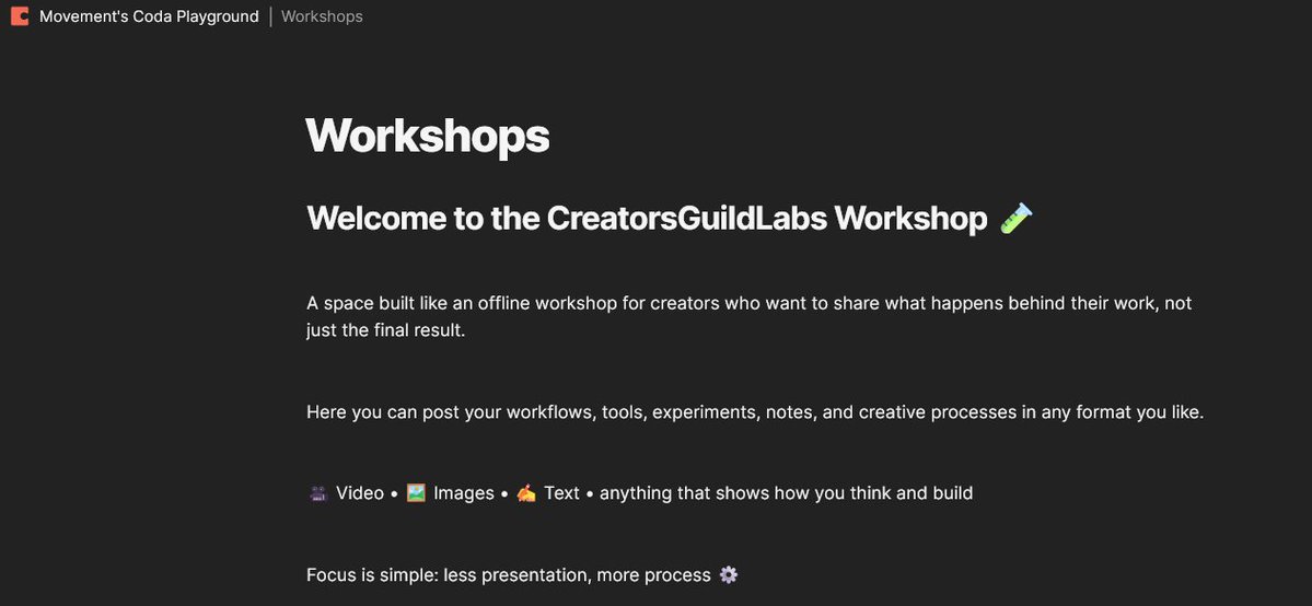 Movement Creators Guild tweet media