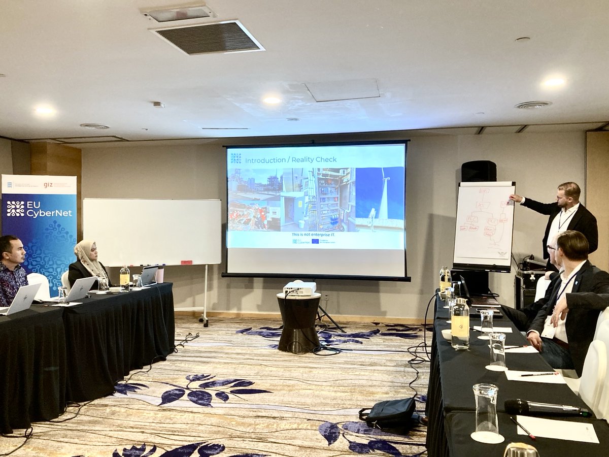 eucybernet's tweet photo. 📝 Day 2 at the critical sector auditing and risk analysis workshop in Malaysia 🇲🇾: focus on understanding different approaches to #cybersecurity auditing in building organisational resilience. 

💡Good audits improve resilience not only compliance.

🔗👉https://t.co/C3MUeAU6A4 https://t.co/RJzcTSEsRg