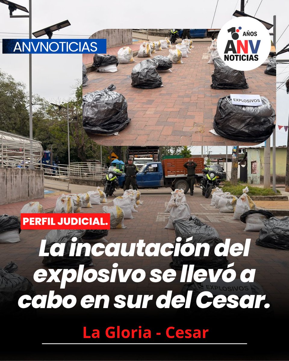AnvNoticias's tweet photo. Judicial | Policía Nacional incautó más de 800 kilos de potente explosivo en el sur del Cesar.
https://t.co/USWiEy3cYE https://t.co/yg4CKUkWFj