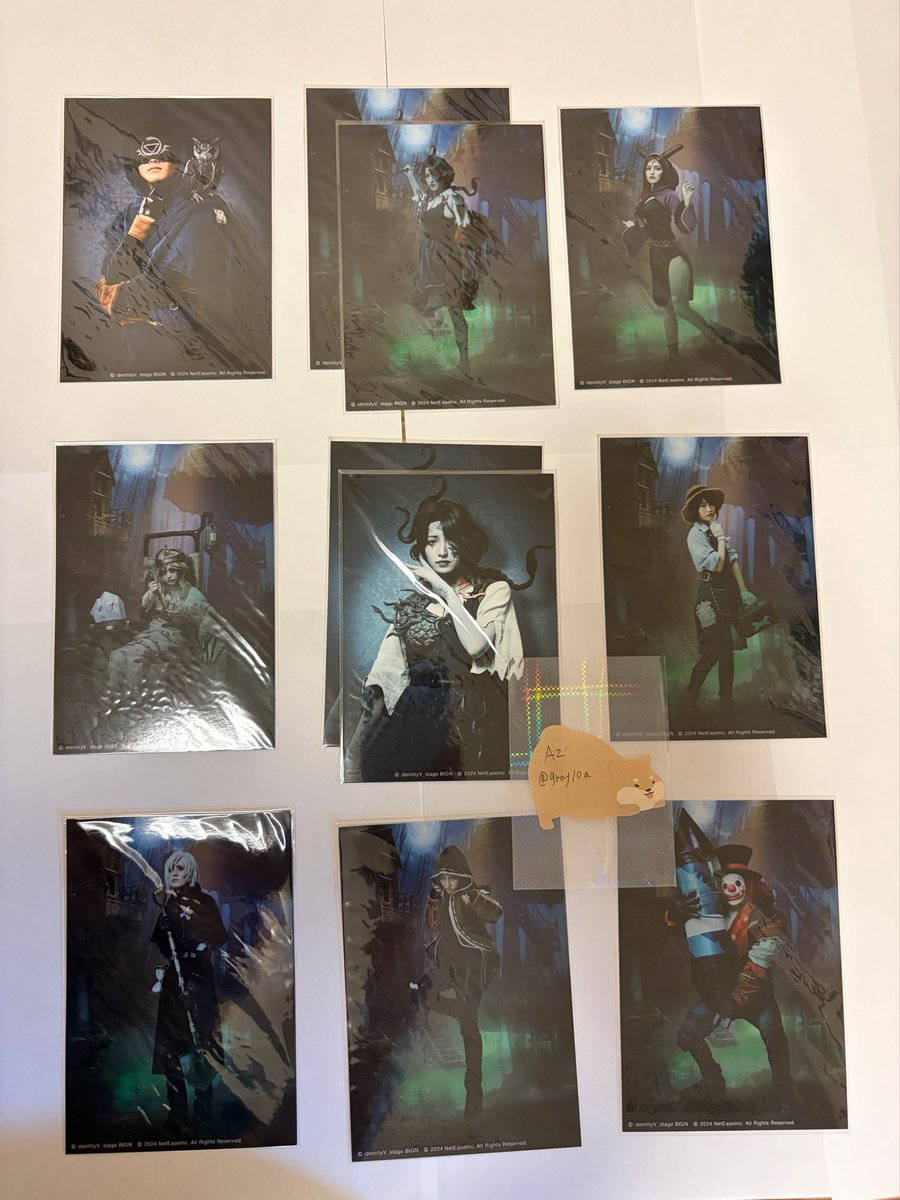 gray10a's tweet photo. 第五人格舞台　ランダムブロマイド
過去弾含む

譲　画像参照

求　
大感謝祭ブロマイド画家.彫刻師>> 同異種画家

郵送のみ可
お気軽にお声掛けください🙇‍♀️ https://t.co/8HiugZZJkZ