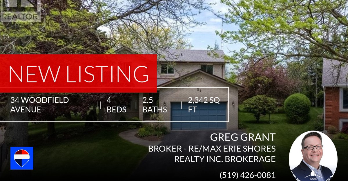 REMAXGreg's tweet photo. 🌟 New Listing Alert!🌟 Check out this fantastic new property! Located at 34 Woodfield Avenue in Townsend🏠 Just $639,500 ℹ️ Contact: Greg Grant, Broker or Patrick Maas, Agent at (519) 426-0081 for more information.  www.greggran... https://t.co/ShtaFJ4LrZ https://t.co/cKWnNidaLo