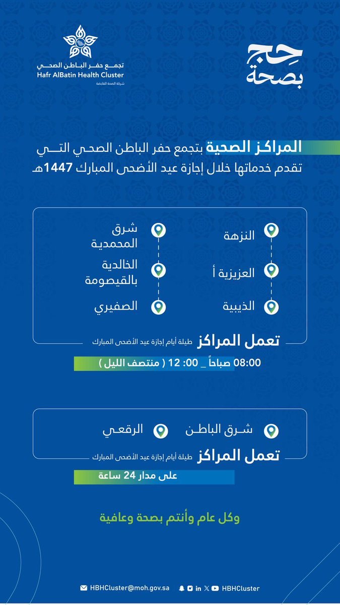 تجمع حفر الباطن الصحي tweet media