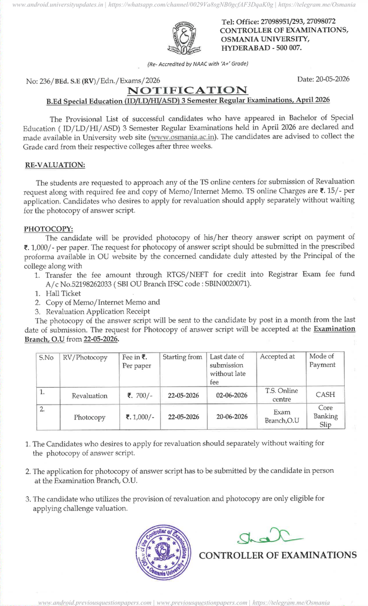 Osmania University tweet media