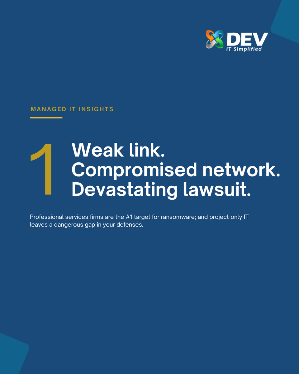 paritoshjani's tweet photo. You hold client data. Attackers know it. 
73% of ransomware attacks target firms SMBs.

One weak link. One compromised network. One devastating lawsuit.

Book your free assessment https://t.co/UA37y16vjE

@JaiminJShah 

#CyberSecurity #defense #Ransomware https://t.co/tev2vYq0nA