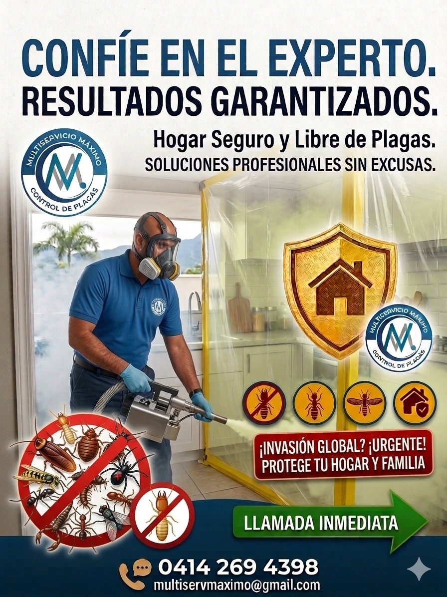 multiservmaximo's tweet photo. Tu hogar debe ser tu lugar seguro, no el de las plagas. 🚫🪳 En Multiservicios Maximo eliminamos cucarachas, chiripas y roedores de forma segura para tus niños y mascotas. ¡Escríbenos al DM y cotiza tu servicio hoy mismo! 📲" https://t.co/Bu7BU95zv3