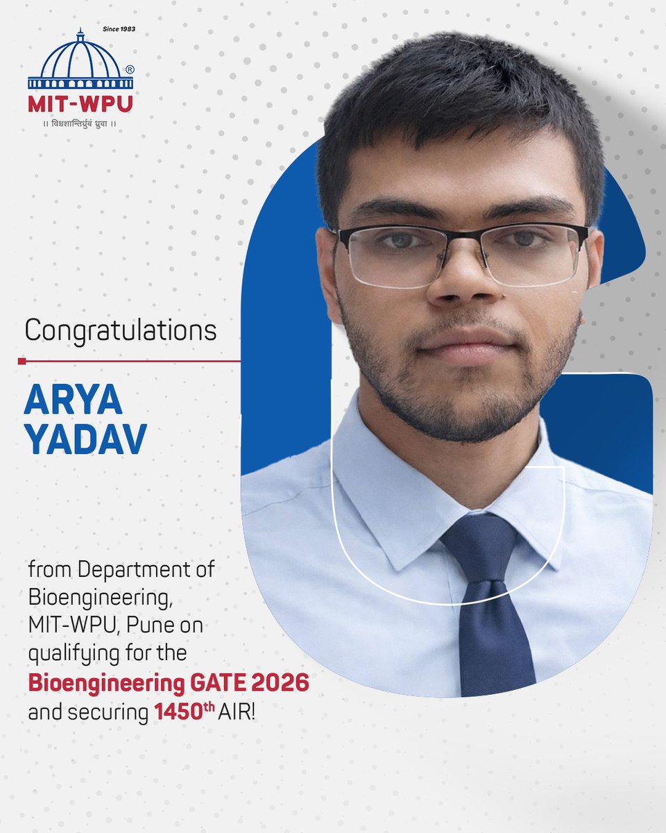 MIT World Peace University, Pune tweet media
