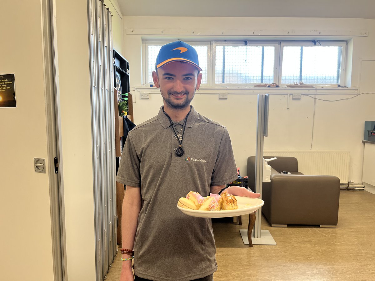 Possobilities's tweet photo. Another friendly face around Possobilities - meet Sean, one of our amazing cafe volunteers! ☕💛

Sean’s favourite part of being in the cafe is working alongside his teammates. He’s a valued part of our team, always with a positive attitude and ready to lend a hand! https://t.co/dRiMUQXuen