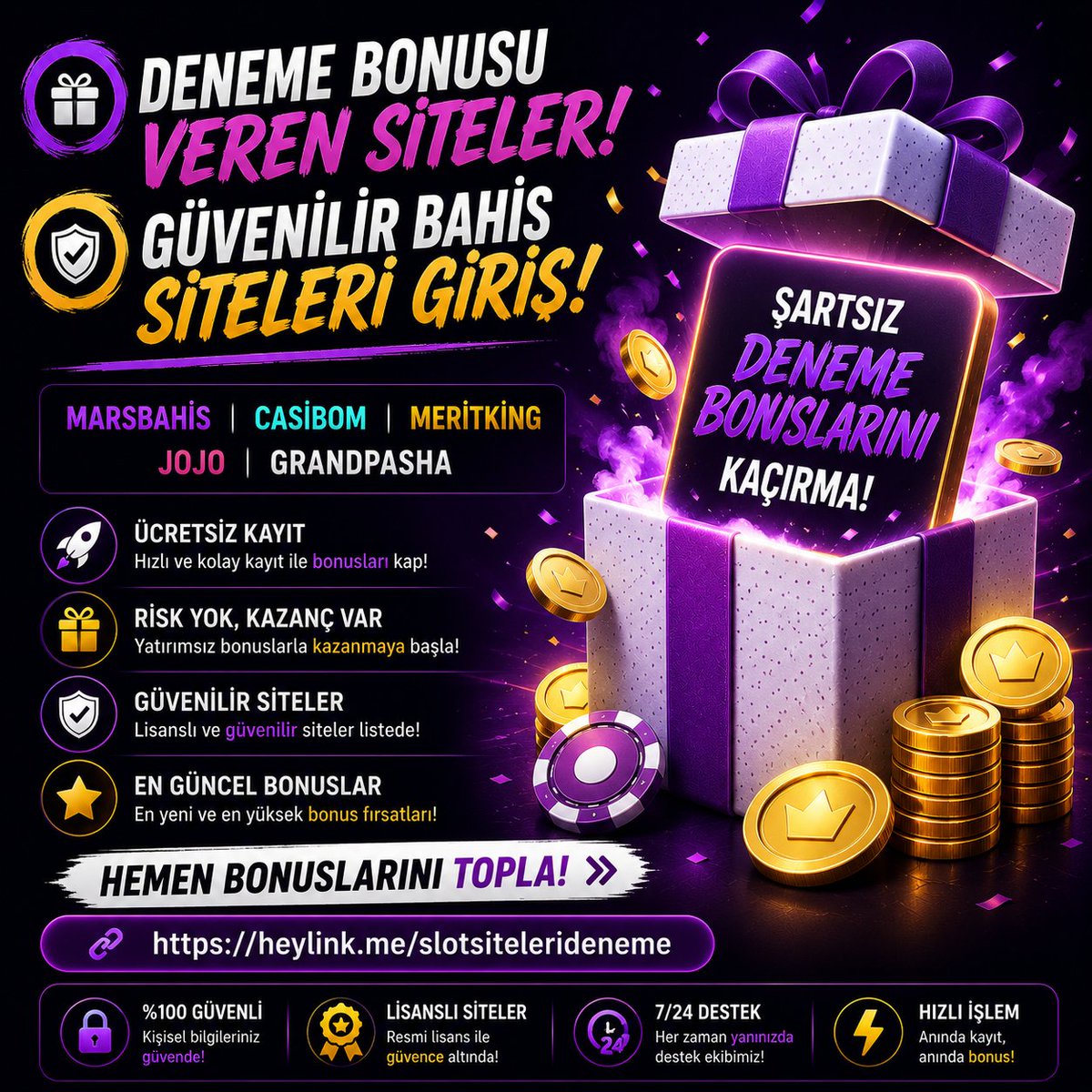 ParasliZeynep's tweet photo. 🚀 Güvenilir Casino Siteleri
🎁 Deneme Bonusu Veren Siteler

grandpasha l marsbahis l meritking l casibom l jojo

Bonusları toplamak için hemen göz at!
https://t.co/NDnhGGLpV9 https://t.co/ZKms4FwxCl