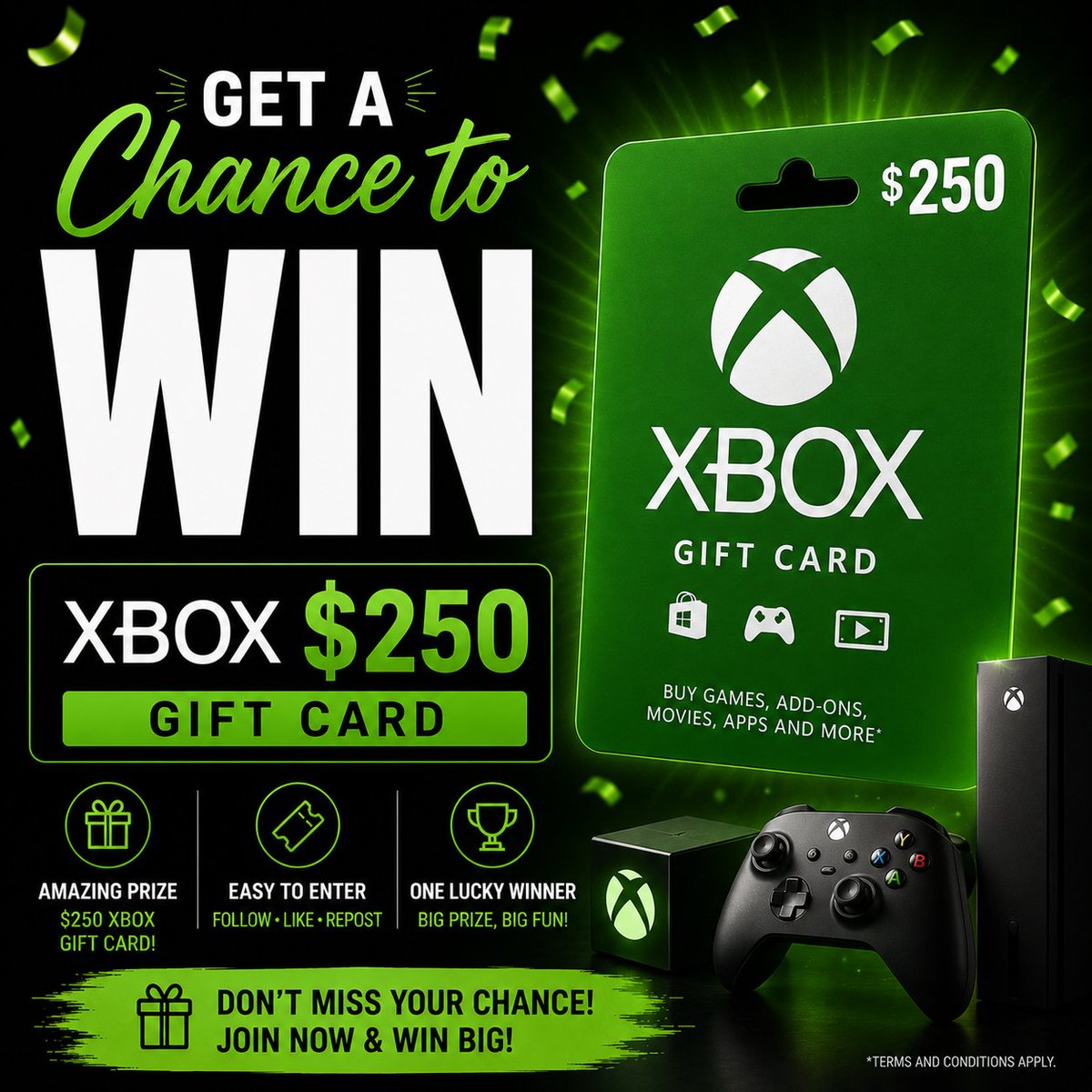 EmmaJohnson121's tweet photo. Get A chance to win GET A CHANCE TO WIN XBOX 250$ GIFT CARD
https://t.co/yHBjA3Y6GN

#CBDC
#ZZTop
#IronMaiden
#Kripke
#CheapTrick
#SpaceX
#DefLeppard
#Fair_Treatment_For_SevEN
#JeffProbst
#BlackSabbath
#BillyJoel
#BettyBoop
#Homelander
#Survivor50
#VanHalen
#RollingStones https://t.co/3DEJVCfaB6