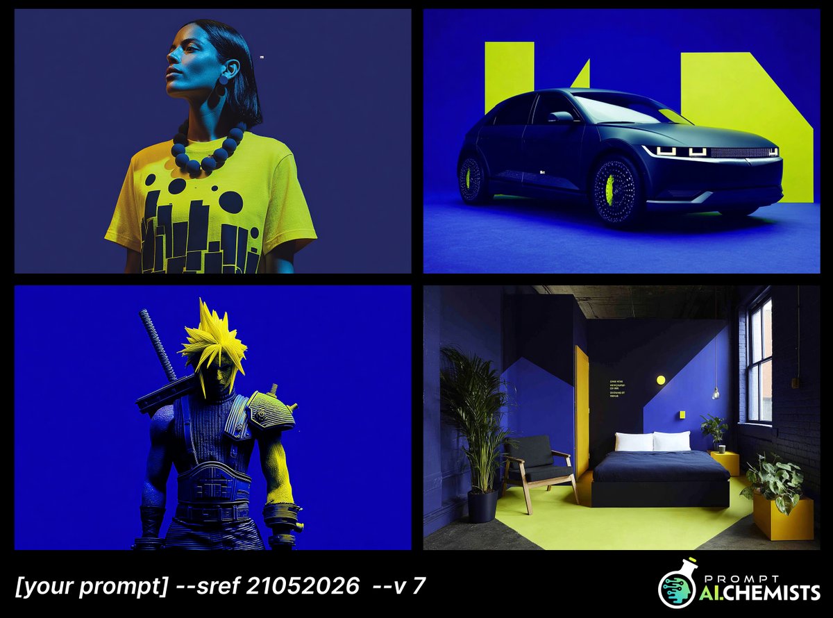 CharaspowerAI's tweet photo. 🚨 #StyleRef of the day (21 May 2026)                   

--sref 21052026    --v 7     #Midjourney                                               
Do you love the Sref of the Day https://t.co/UyX5bnK66J