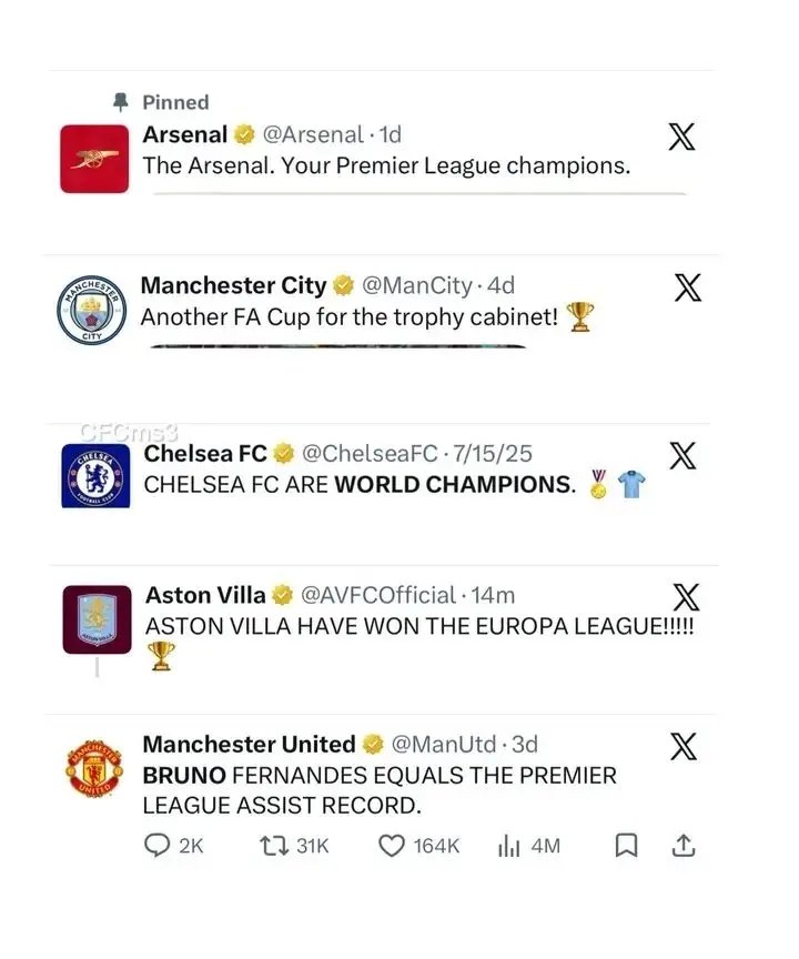 mazvidd's tweet photo. EPL CLUBS this 2025/2026 season. 😍 https://t.co/lHagLZVjXd