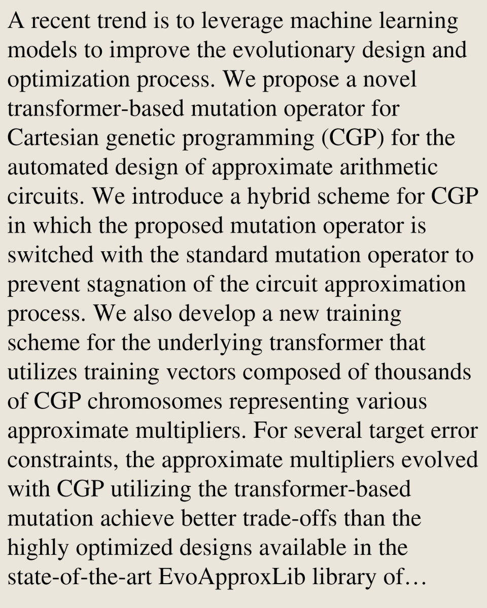 Neural and Evolutionary Computing Papers tweet media