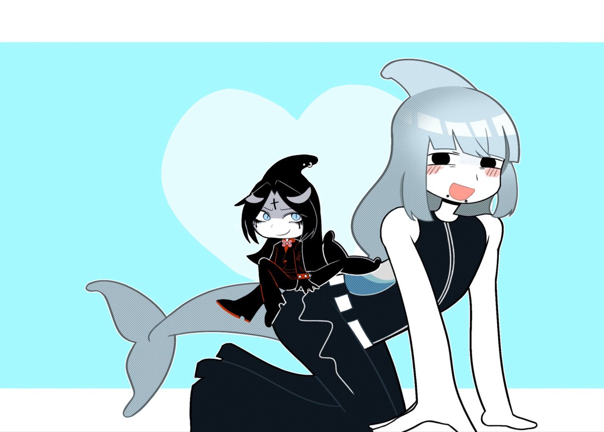 electricured's tweet photo. iruka, gore, and tetra! gore belongs to @D11VIINE 
redrew something i didnt like, old version on the right.

#okegom #funamuseum https://t.co/tn9PnR4pxJ