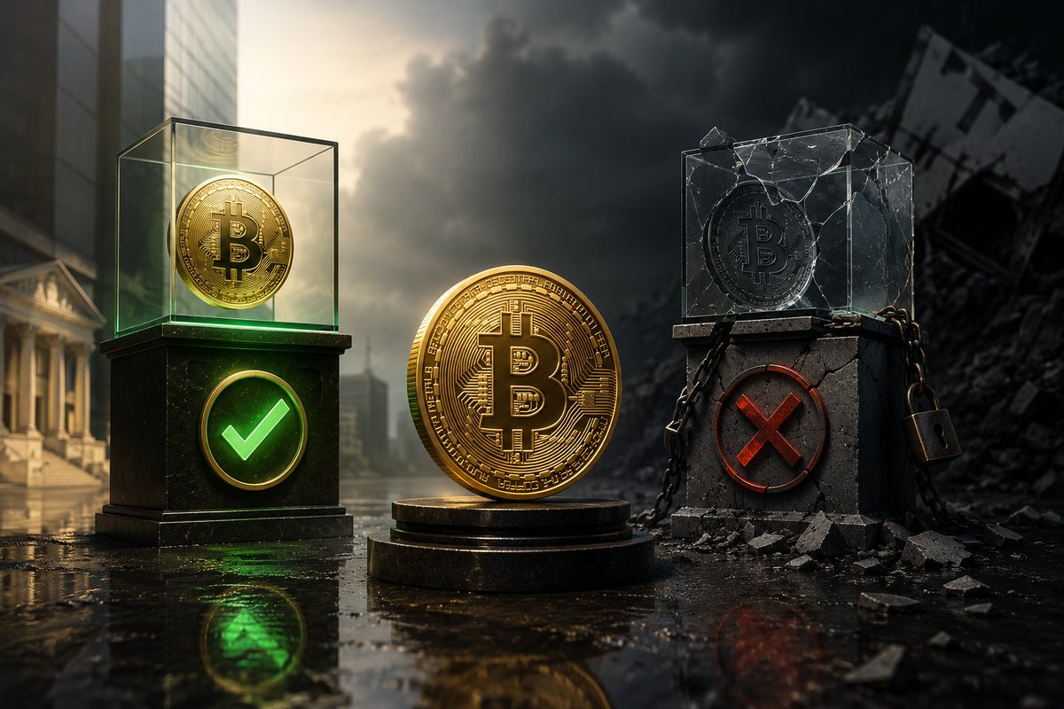 bro_4_u's tweet photo. Trump Media withdrew its Bitcoin ETF application📉🪙

BlackRock got approved in 11 months ⏳✅
 Truth Social couldn't clear the bar at all 🚫📄
Branding isn't compliance. ⚖️

#BTC #Bitcoin #ETF #Crypto https://t.co/ximOTHwky6