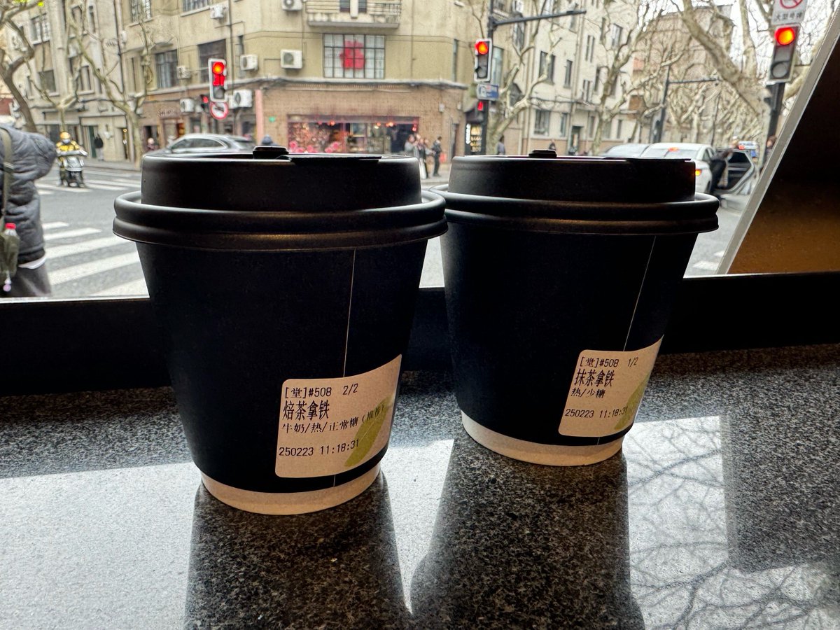 iiyesliew's tweet photo. Mornings hit different with a warm matcha latte and a buttery croissant https://t.co/tLhg23tvyA