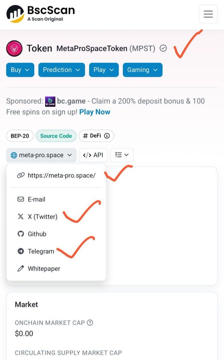 MPSFOUNDATION_1's tweet photo. 📯📯BIG BIG NEWS📯📯

CONGRATULATIONS🎉🎉

We take immense pride in the fact that—thanks to the support of everyone and the hard work of our developers—the MPST Token logo and other details have now been successfully verified and added to the BSC Scan blockchain. 

This marks a monumental achievement; as you can see, our website, Twitter (X) account, and Telegram channel have all been listed as 'Verified' on BSC Scan. 

This serves as definitive proof of just how legitimate the MPS project is, and demonstrates that the future of MPST is incredibly bright. 

Once again, I would like to extend my gratitude to the team members who are continuously striving to strengthen the very foundation of MPST.

🚀🚀🚀🚀🚀🚀🚀🚀🚀🚀
🔥🔥🔥🔥🔥🔥🔥🔥🔥🔥

🔥🔥WE ARE ULTRAPRO ❤️❤️