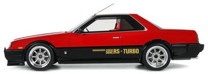 hobbysearch_mc's tweet photo. 【ミニカー予約】OttO mobile(オットーモビル)
1/18 日産 スカイライン 2000 RS-X ターボ (DR30) チューニング 1984 (レッド)
予約受付中です！→ https://t.co/A7bk8FXIk7
R30スカイライン 2000ターボ RS-Xのカスタム仕様が1/18レジンモデルで登場！
#DR30 #鉄仮面 https://t.co/wa2c1hs2t6
