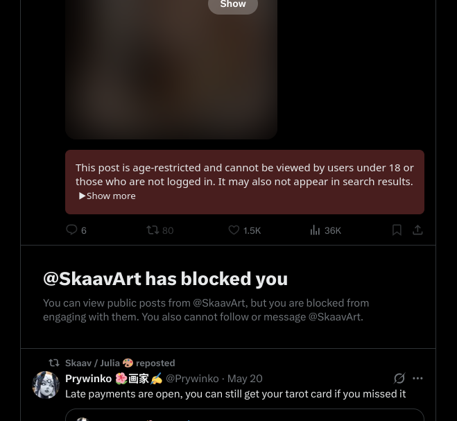 Artists Blacklist tweet media