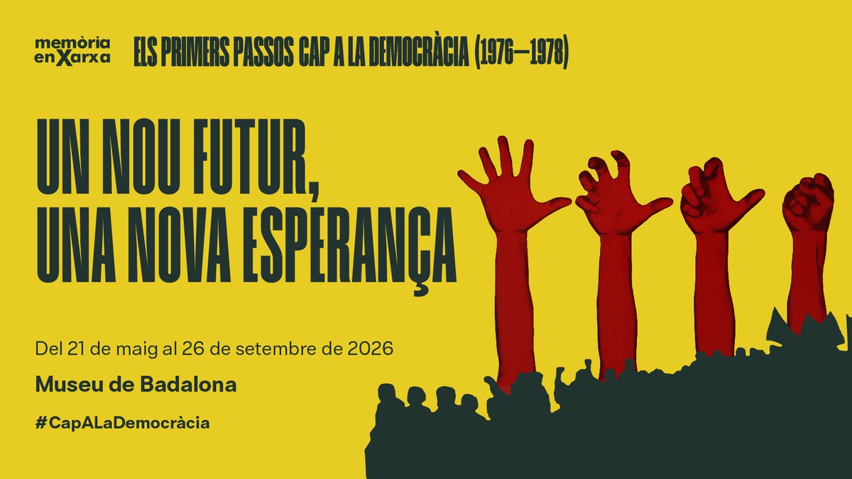 MuseuBdn's tweet photo. Avui us esperem a tots al Museu a les 19 h per reviure un dels capítols més apassionants de la nostra història recent: la Transició.

Ho farem amb l'exposició: "Un nou futur, una nova esperança" que organitzem en col·laboració amb @patcdiba i @catmemoria 👉https://t.co/cB864TEXGB https://t.co/C5N50SuFtt