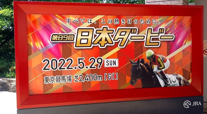 2022年の日本ダービー、3年ぶりの生観戦でした。馬券はハズレたけど