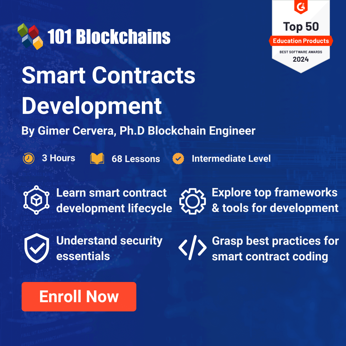 101Blockchains's tweet photo. Learn 𝐒𝐦𝐚𝐫𝐭 𝐂𝐨𝐧𝐭𝐫𝐚𝐜𝐭𝐬 𝐃𝐞𝐯𝐞𝐥𝐨𝐩𝐦𝐞𝐧𝐭 🚀

Master lifecycle, tools &amp; frameworks 
Build secure smart contracts 
Perfect for beginners &amp; devs 

Start your Web3 journey today ⚡

👉 https://t.co/d6b7BC47Cf

#Blockchain #SmartContracts #Web3 #Crypto #Develope https://t.co/OZtRtAHiBa