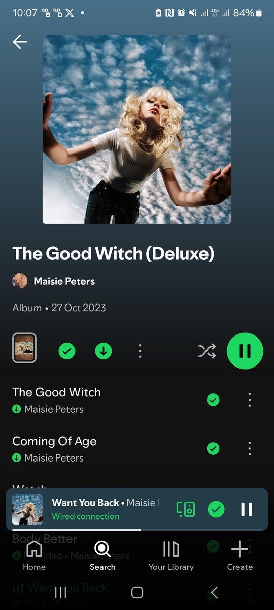 ChloeCarress's tweet photo. @maisiehpeters Currently listening to this diva, reliving all the memories of tgw era before the new one tomorrow 🥺 https://t.co/DqiLQWdLaZ